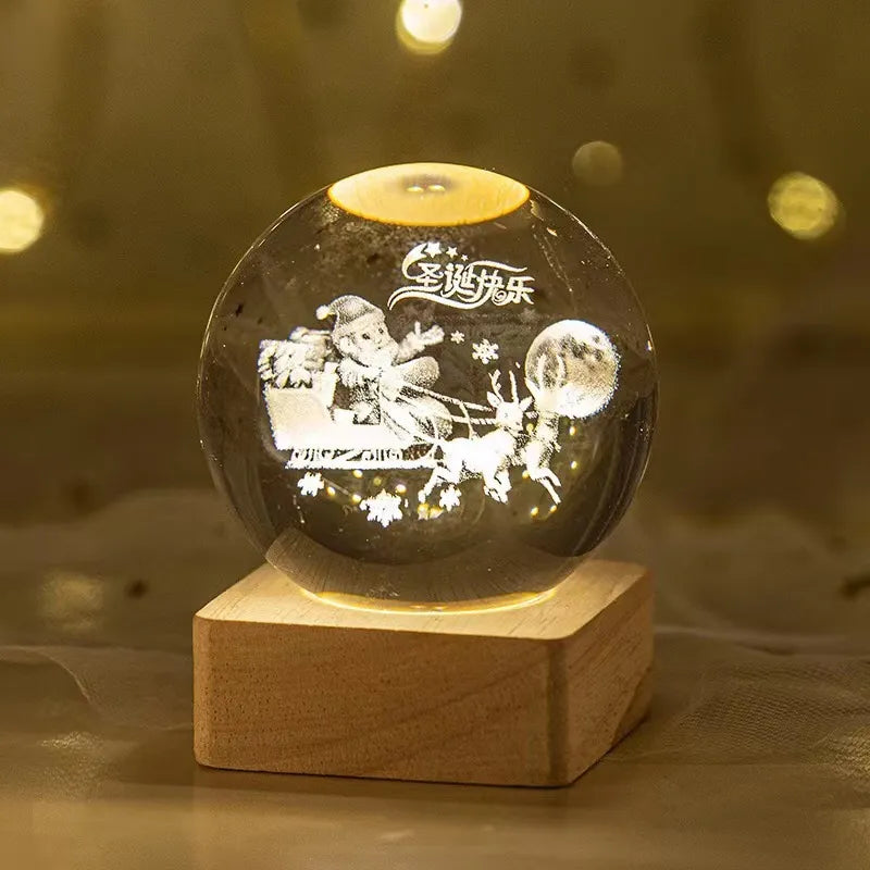 Luminous Starry Sky Crystal Ball Night Lamp